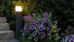 Sklep Kaja Czarna lampa ogrodowa, na żarówkę E27 CB-MAX 1000 BL z serii CUBE MAX | Kaja Ośw