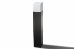 Sklep Kaja Czarna lampa ogrodowa stojąca słupek E27 AZ4444 SORANO | Kaja