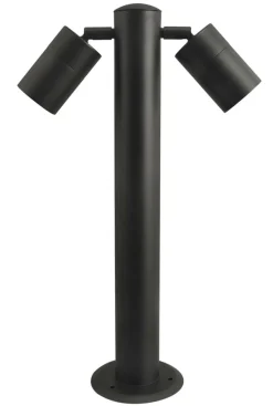 Sklep Kaja Czarna lampa ogrodowa stojąca dwukierunkowa AZ4456 ROLF | Kaja