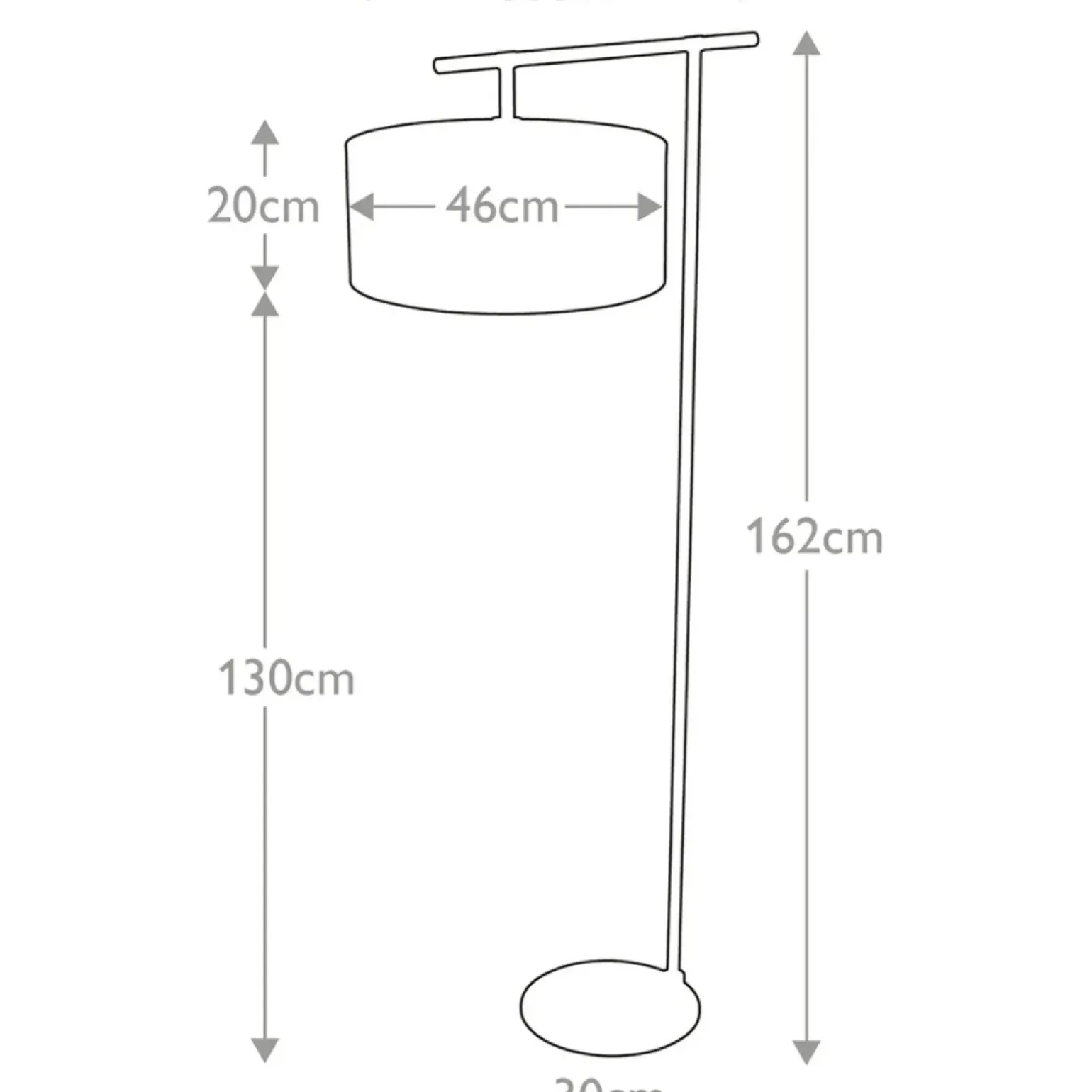 Sklep Kaja Czarna lampa podłogowa z abażurem BALANCE-FL-BKPB z serii BALANCE