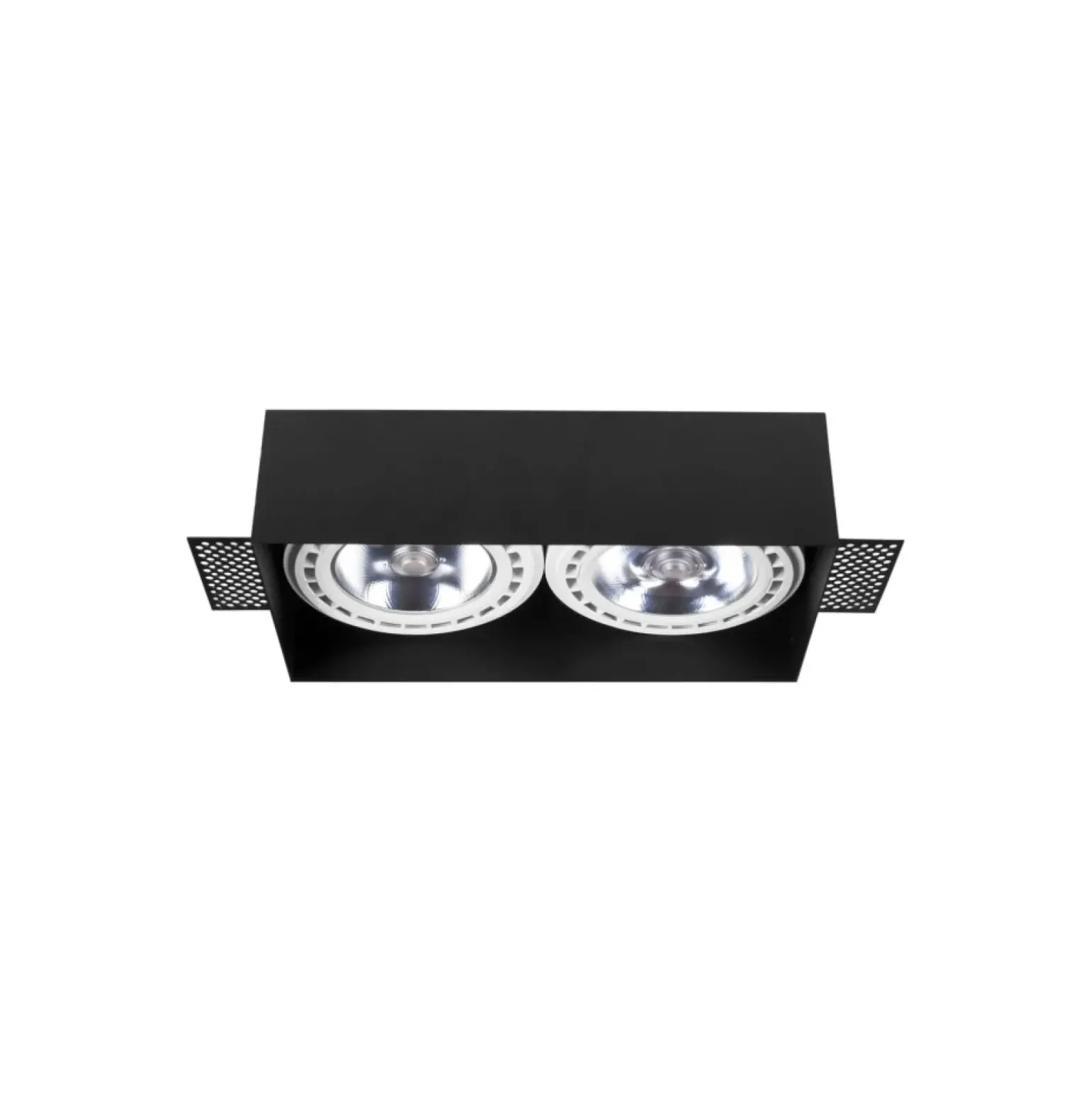 Sklep Kaja Czarna lampa podtynkowa, dwa źródła światła 9403 | Kaja Oświetlenie