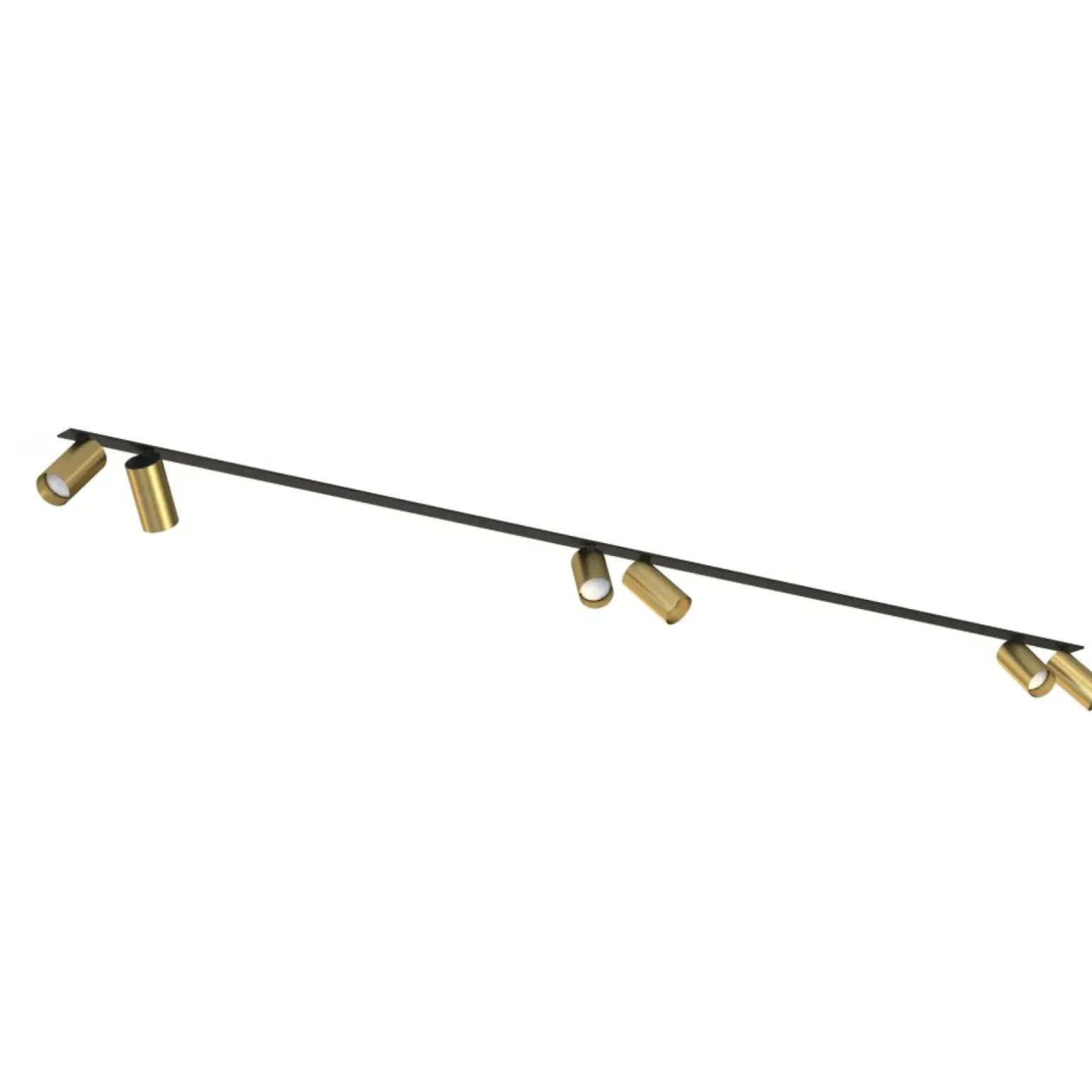 Sklep Kaja Czarna lampa podtynkowa ze złotymi tubami 7748 | Kaja Oświetlenie