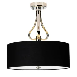 Best Sale Czarna lampa sufitowa, abażur BATH-FALMOUTH-SF-PC z serii FALMOUTH Żyrandole Nowoczesne