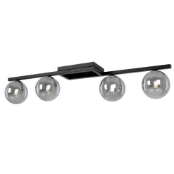 Outlet Czarna lampa sufitowa do oświetlenia salonu K-5465 z serii PAXI Żyrandole Nowoczesne