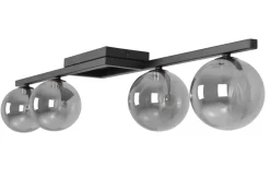 Outlet Czarna lampa sufitowa do oświetlenia salonu K-5465 z serii PAXI Żyrandole Nowoczesne