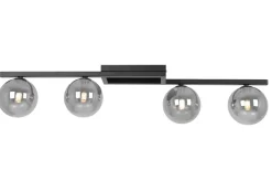 Outlet Czarna lampa sufitowa do oświetlenia salonu K-5465 z serii PAXI Żyrandole Nowoczesne