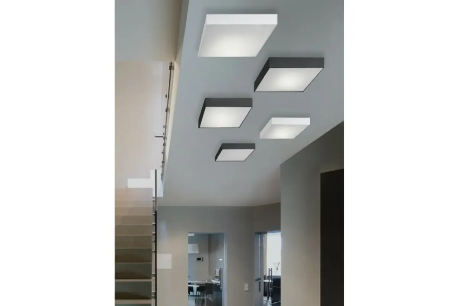 Cheap Czarna lampa sufitowa LED do sypialni AZ3684 MONZA | Kaja Oświetlenie Żyrandole Nowoczesne