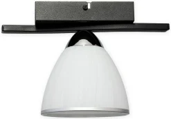 Sklep Kaja Czarna lampa sufitowa z białym kloszem O3251 P1 CZA + CH z serii FABER