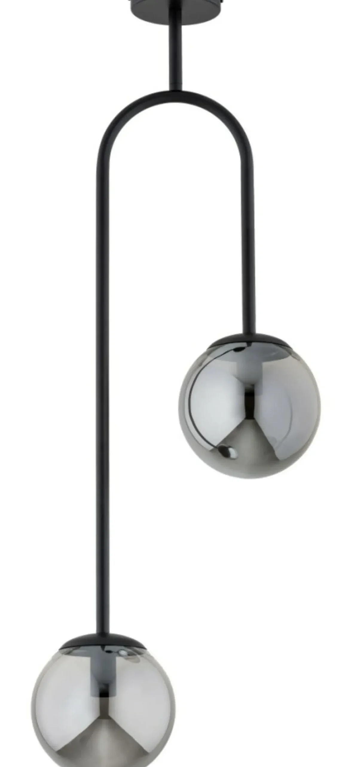 Cheap Czarna lampa sufitowa z dwoma kloszami AL 62450 z serii VECTOR | Kaja Oświetleni Żyrandole Nowoczesne