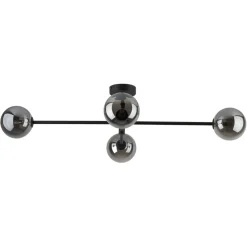 Fashion Czarna lampa sufitowa z grafitowymi kloszami TK 6235 SARIUS | Kaja Żyrandole Nowoczesne