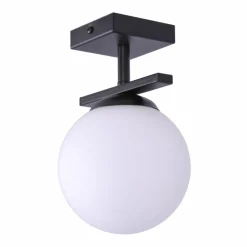 Outlet Czarna lampa sufitowa z jednym kloszem ZM 1210 GLOBE | Kaja Żyrandole Nowoczesne