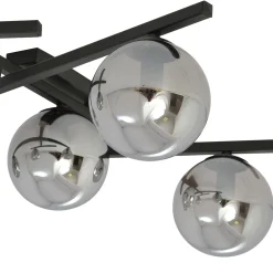 Sklep Kaja Czarna lampa sufitowa z kloszami, do sypialni 1104/4 SMART | Kaja