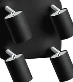 Best Czarna lampa sufitowa z reflektorami 6022 EYE SPOT | Kaja Oświetlenie Żyrandole Nowoczesne