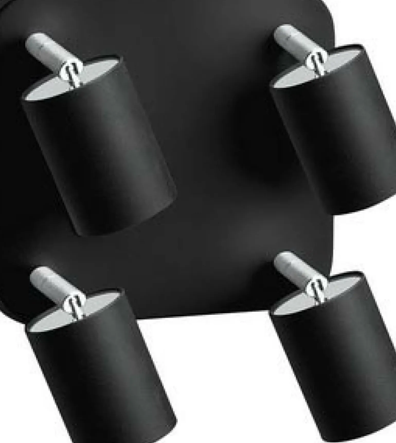 Best Czarna lampa sufitowa z reflektorami 6022 EYE SPOT | Kaja Oświetlenie Żyrandole Nowoczesne