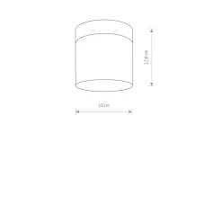 Sklep Kaja Czarna lampa sufitowa z trzonkiem G9 8055 | Kaja Oświetlenie