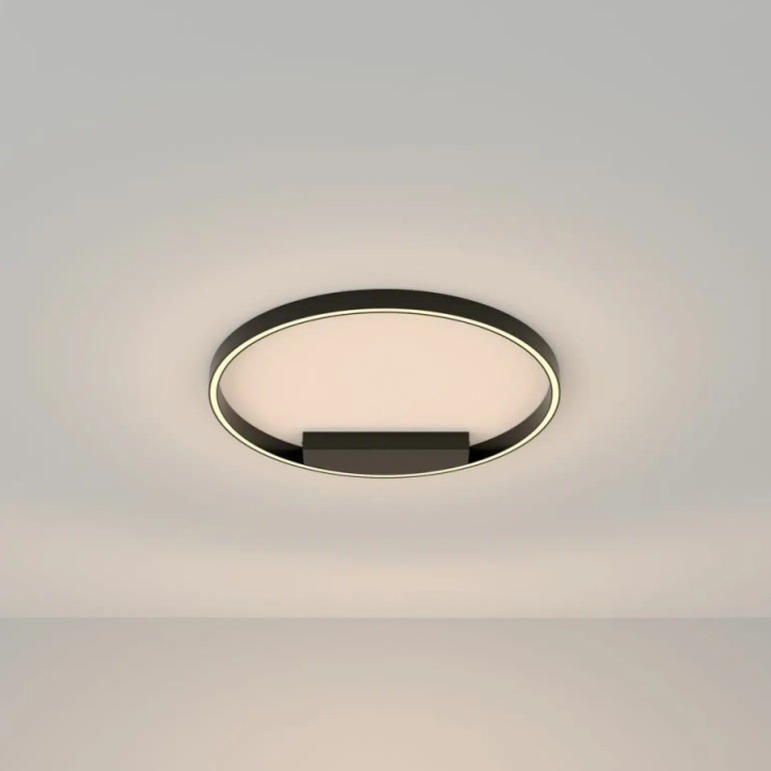 Sklep Kaja Czarna lampa sufitowa, zintegrowany LED MOD058CL-L35B3K z serii RIM