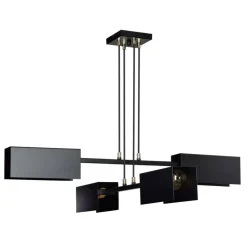 Cheap Czarna lampa wisząca do loftowej kuchni 633/4 TOLOS | Kaja Oświetlenie Żyrandole Nowoczesne