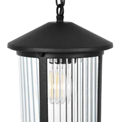 Sklep Kaja Czarna lampa wisząca do oświetlenia tarasu K-8221 z serii MIAMI