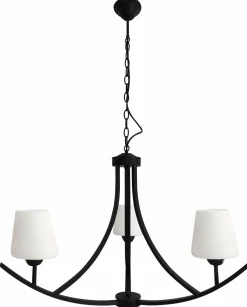 Sklep Kaja Czarna lampa wisząca, do stylowej sypialni 33-38708 z serii LONDYN