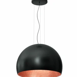 New Czarna lampa wisząca, klosz o średnicy 85 cm LX 1626 z serii COMPO Żyrandole Nowoczesne