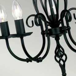 Sklep Kaja Czarna lampa wisząca na łańcuszku ART5-BLACK z serii ARTISAN