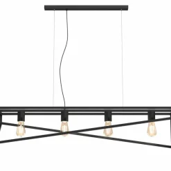 Cheap Czarna lampa wisząca, na cztery żarówki E27 LX 0120 z serii GOTE Żyrandole Nowoczesne