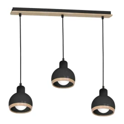 Cheap Czarna lampa wisząca na listwie, nad stół MLP7046 z serii OVAL | Kaja Oświetleni Żyrandole Nowoczesne
