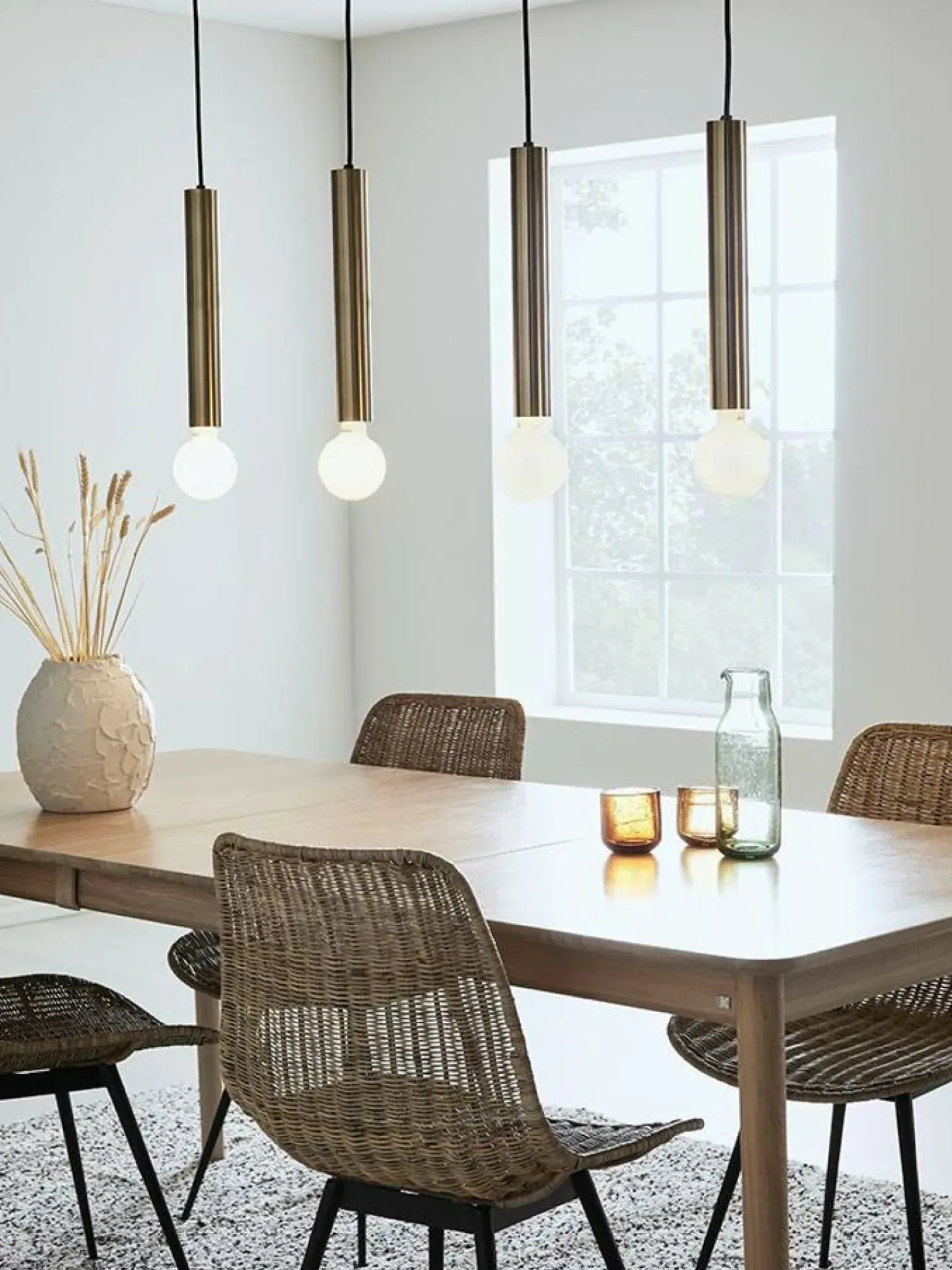 Cheap Czarna lampa wisząca z czterema kloszami 108264 | Kaja Oświetlenie Żyrandole Nowoczesne