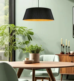 Cheap Czarna lampa wisząca z dekoracyjnym abażurem 31-24183 z serii UMBRIA | Kaja Oświ Żyrandole Nowoczesne