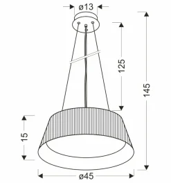 Cheap Czarna lampa wisząca z dekoracyjnym abażurem 31-24183 z serii UMBRIA | Kaja Oświ Żyrandole Nowoczesne