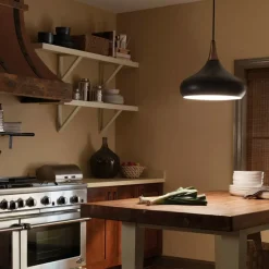 Hot Czarna lampa wisząca, z dużym gwintem FE-BESO-P-M-DBZ z serii BESO Żyrandole Nowoczesne