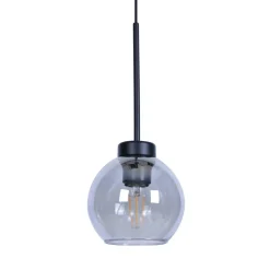 New Czarna lampa wisząca z dymionym kloszem K-4877 z serii ALDAR Żyrandole Nowoczesne