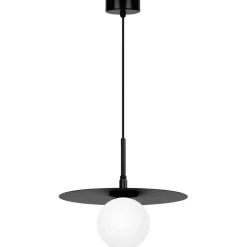 Cheap Czarna lampa wisząca z kloszem, regulowana tarcza K-5371 z serii SANTE Żyrandole Nowoczesne