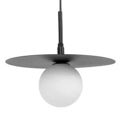 Cheap Czarna lampa wisząca z kloszem, regulowana tarcza K-5371 z serii SANTE Żyrandole Nowoczesne