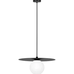 Cheap Czarna lampa wisząca z kloszem kulką ⌀10 cm K-5436 z serii ROBIN Żyrandole Nowoczesne