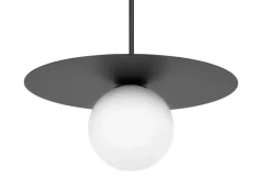 Cheap Czarna lampa wisząca z kloszem kulką ⌀10 cm K-5436 z serii ROBIN Żyrandole Nowoczesne