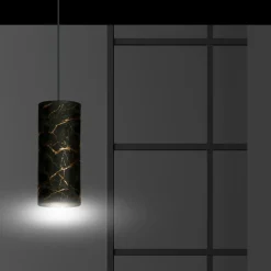 Cheap Czarna lampa wisząca z marmurowym wzorem 1056/1 KARLI | Kaja Żyrandole Nowoczesne