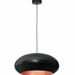 Shop Czarna lampa wisząca z nietuzinkowym kloszem LX 1623 z serii COMPO Żyrandole Nowoczesne