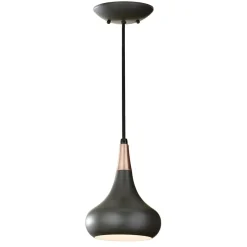 Clearance Czarna lampa wisząca z ozdobą FE-BESO-P-S-DBZ z serii BESO Żyrandole Nowoczesne