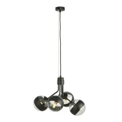 Cheap Czarna lampa wisząca z regulowaną wysokością 1139/4 NOVA | Kaja Żyrandole Nowoczesne