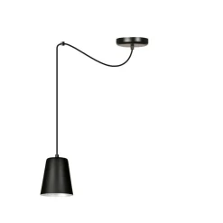 Store Czarna lampa wisząca z regulacją wysokości 454/1 | Kaja Oświetlenie Żyrandole Nowoczesne