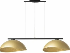 Clearance Czarna lampa wisząca ze złotymi kopułami SIG 40580 SOLAR | Kaja Żyrandole Nowoczesne