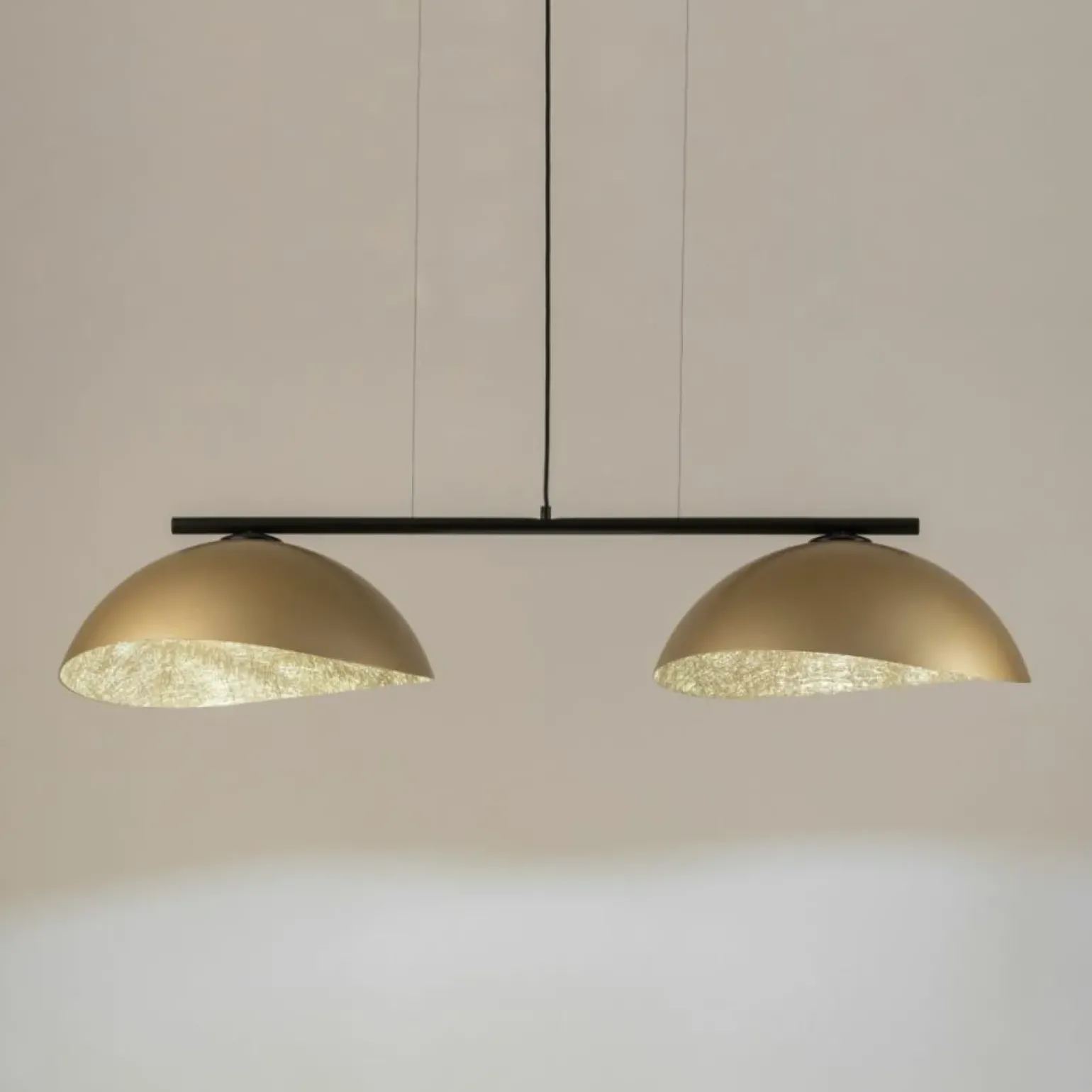 Clearance Czarna lampa wisząca ze złotymi kopułami SIG 40580 SOLAR | Kaja Żyrandole Nowoczesne