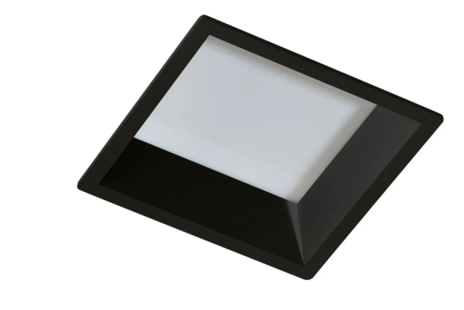 Sklep Kaja Czarna lampa wpustowa kwadratowa LED 3000K AZ4227 AIDA | Kaja