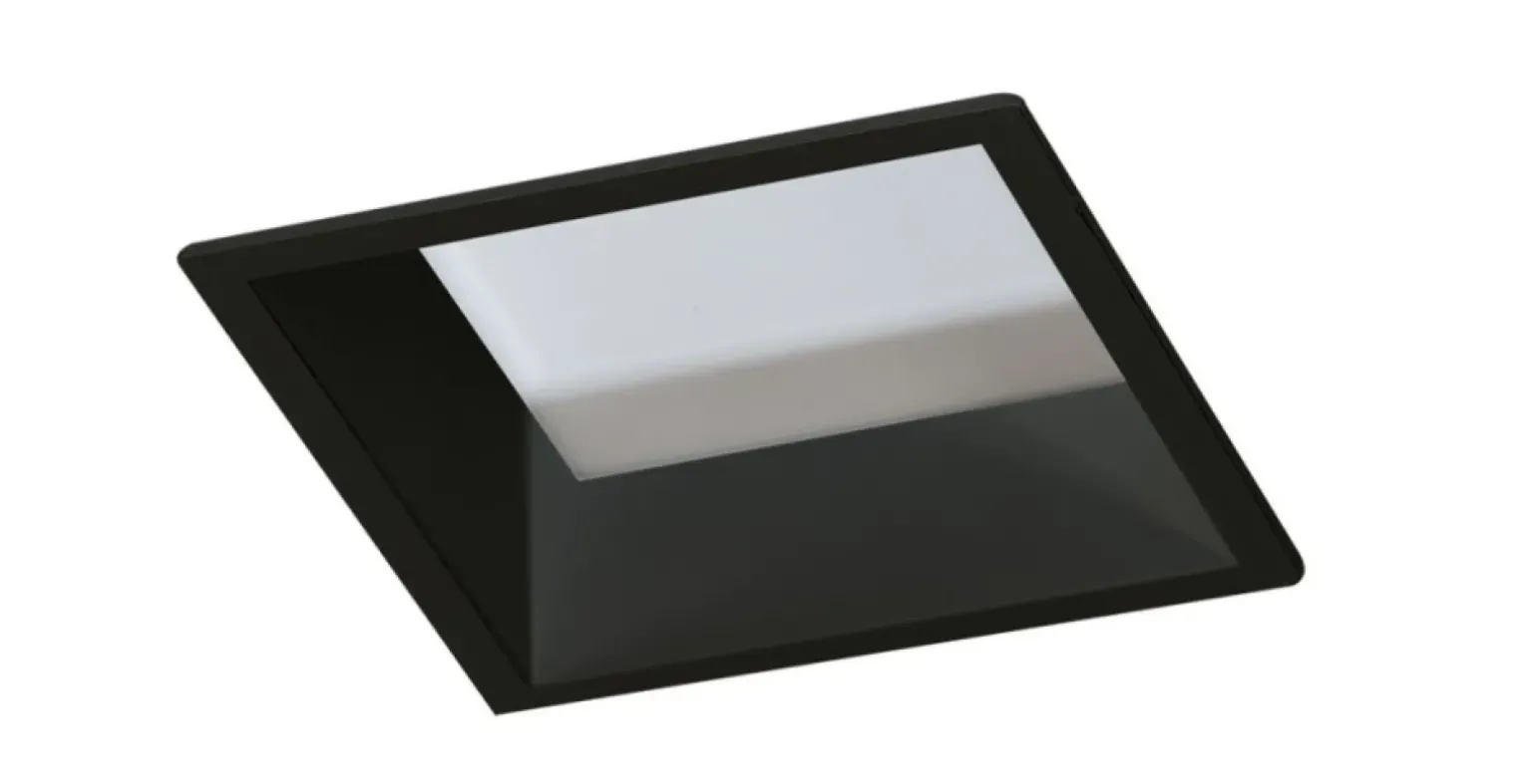 Sklep Kaja Czarna lampa wpustowa kwadratowa LED 3000K AZ4227 AIDA | Kaja