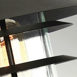 Sklep Kaja Czarna lampa zewnętrzna, niska HELSINGOR-PED-BK z serii HELSINGOR