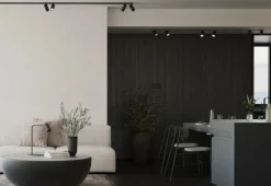 Sklep Kaja Czarna lampka biurkowa na jedną żarówkę GU10 7706 | Kaja Oświetlenie