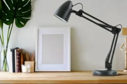 Sklep Kaja Czarna lampka biurkowa w stylu kreślarskim TB-29928-BK z serii NOTA