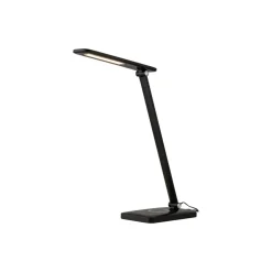 Sklep Kaja Czarna lampka biurkowa z wbudowanym LED-em 8404 | Kaja Oświetlenie