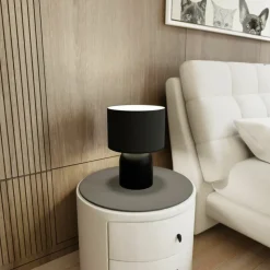 Sklep Kaja Czarna lampka idealna na szafkę nocną 1322/LN1 ASPEN | Kaja